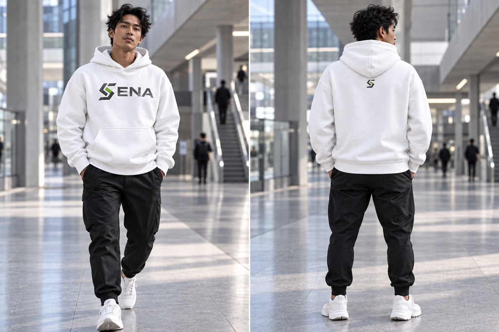 Hoodie — Blanc Éclat