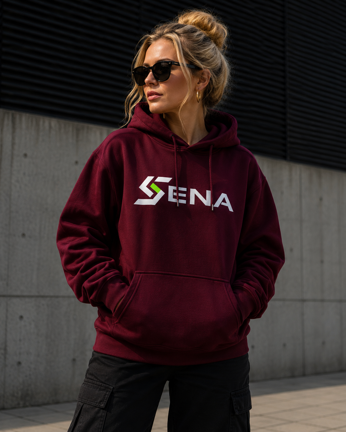 Hoodie — Rouge Bordeaux