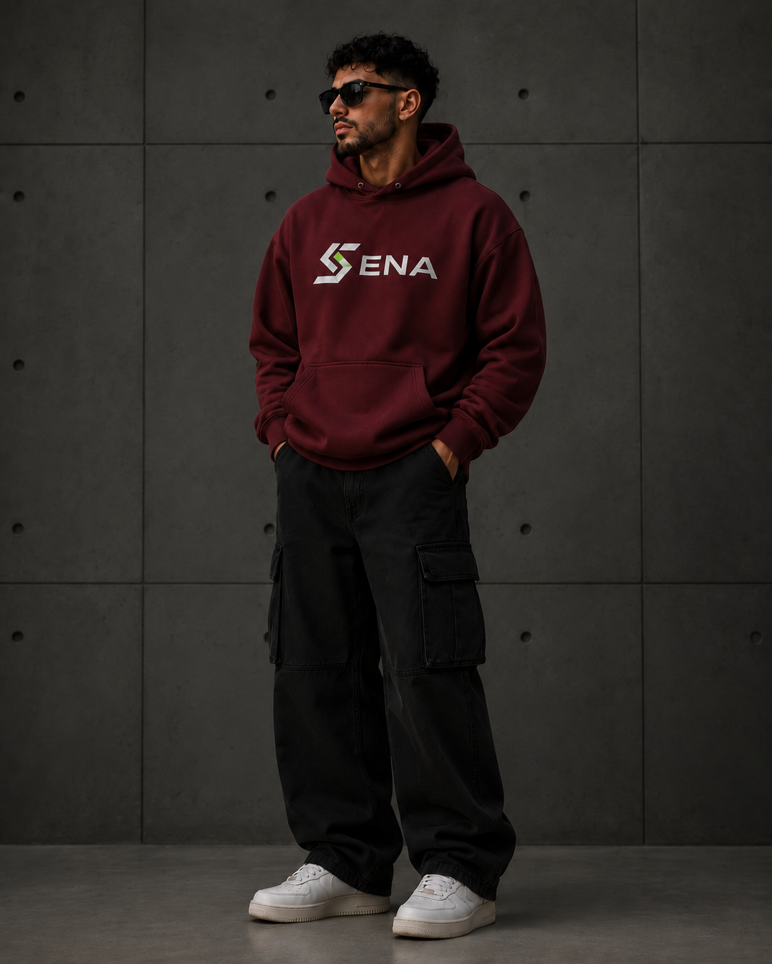 Hoodie — Rouge Bordeaux