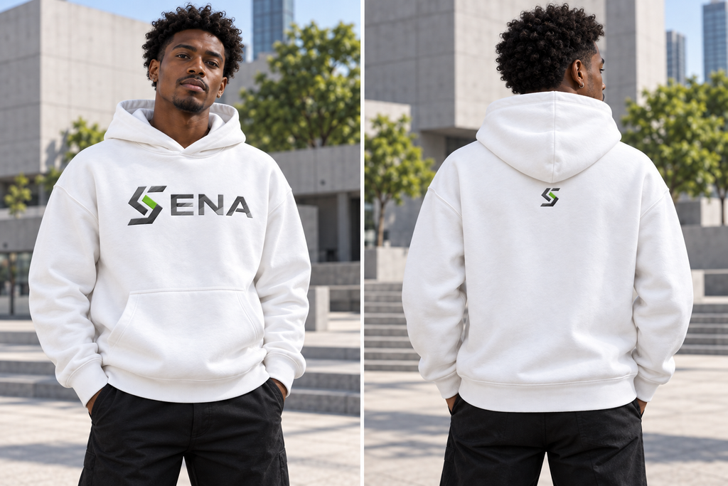 Hoodie — Blanc Éclat